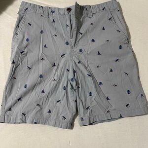 Magellan Outdoors Gray Nautical Print Shorts